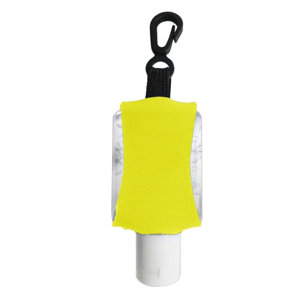 Yellow color option for Travel Hand Sanitizer In Leashed Neoprene Made Sleeve