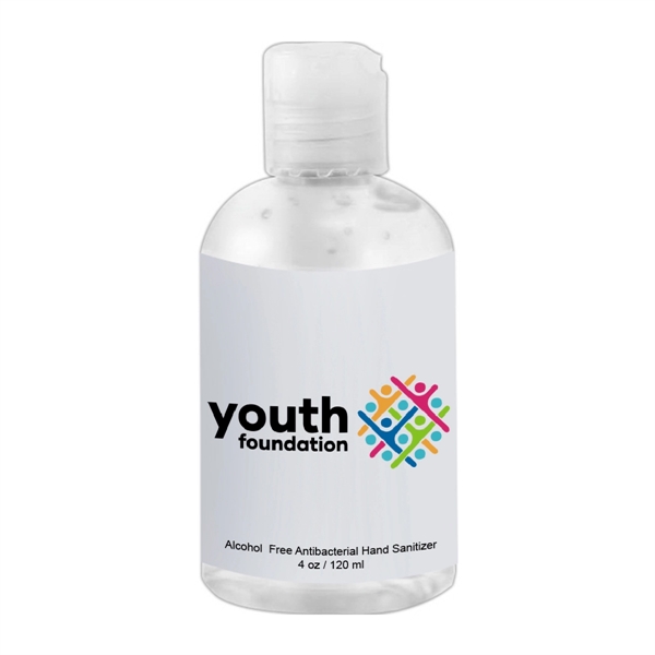 Clear color option for 4 Oz Antibacterial Sanitizer Gel In Transparent Pet Bottle