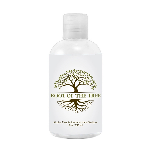 Clear color option for 8 Oz Antibacterial Sanitizer Gel In Transparent Pet Bottle