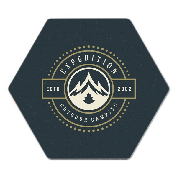 White color option for Custom Full Color Post Cards And Hexagon Shaped Coasters