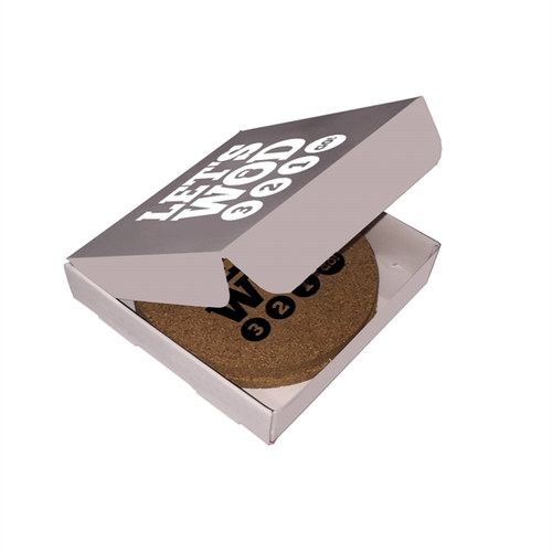 Photo of Custom Durable And Absorbent Cork Coaster Set In A Box