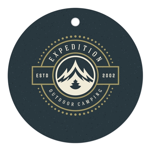 Main photo of Round Full Color Luggage Tag