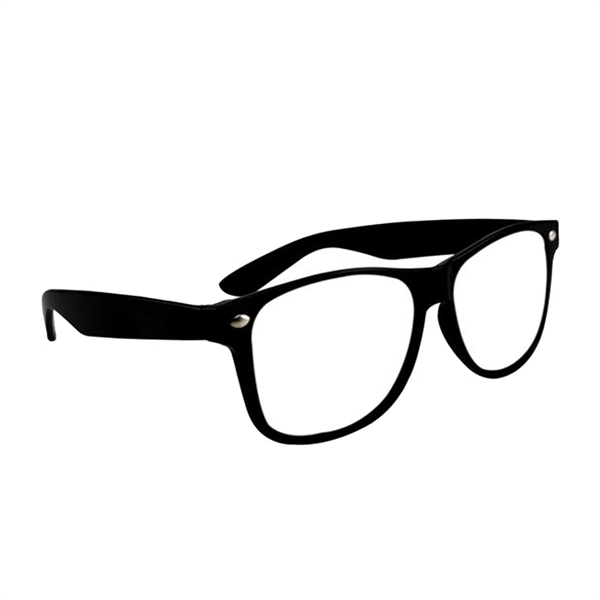 Black color option for Elegant Glasses With Clear Lens