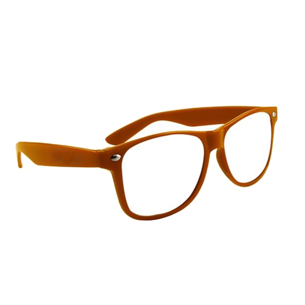 Orange color option for Elegant Glasses With Clear Lens