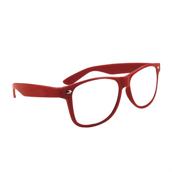 Red color option for Elegant Glasses With Clear Lens