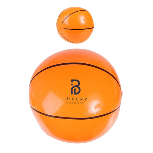 Main photo of Custom Inflatable Basketball Beach Ball  14"