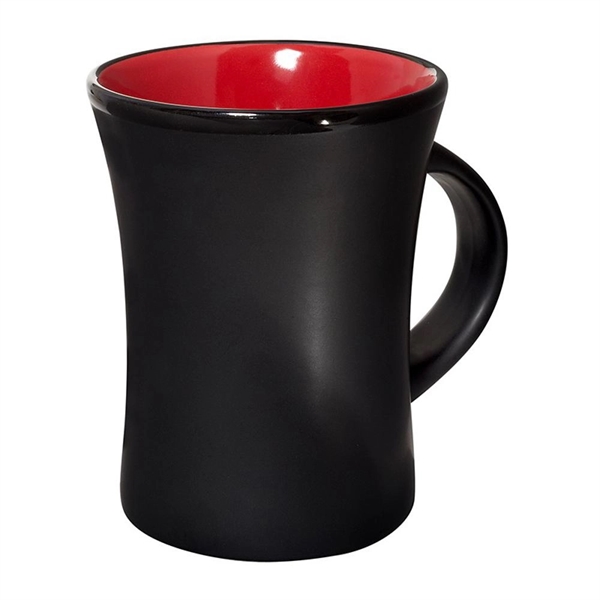 Black-Red color option for 295ml Matted Ceramic Mug