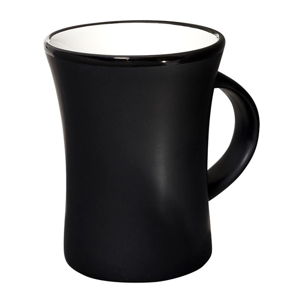 Black-White color option for 295ml Matted Ceramic Mug