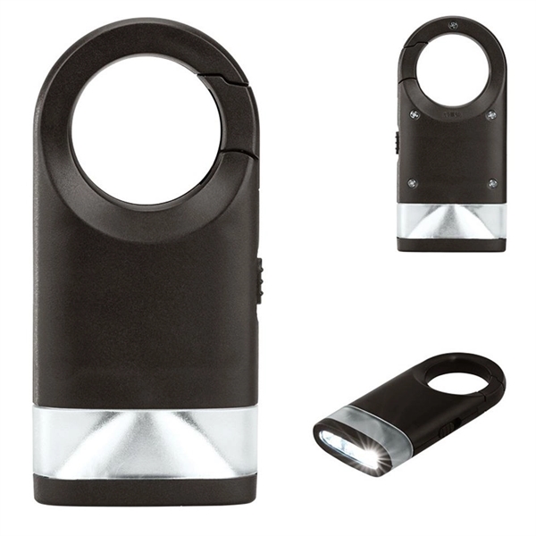 Black color option for Portable Flashlight With Carabiner Clip