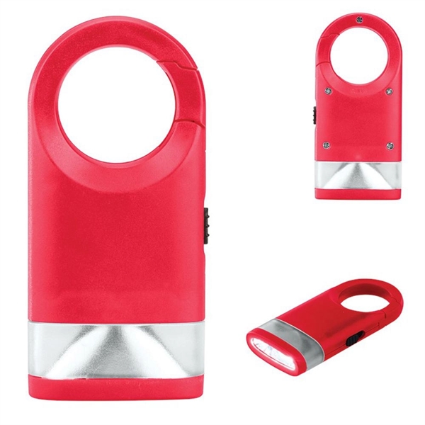 Red color option for Portable Flashlight With Carabiner Clip