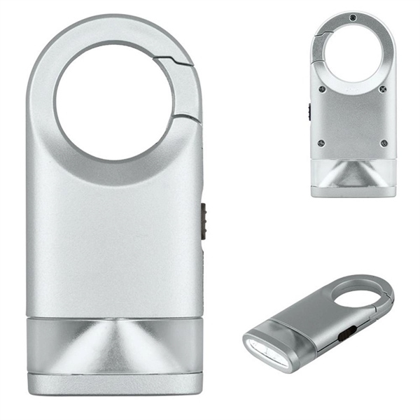 Silver color option for Portable Flashlight With Carabiner Clip