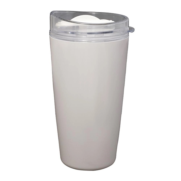 White color option for 17 Oz. Custom Tritan Double Wall Verano Tumbler
