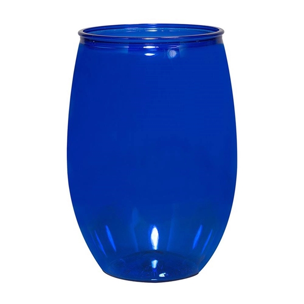 Translucent Blue color option for 16 Oz. Handy Stemless Wine Glass