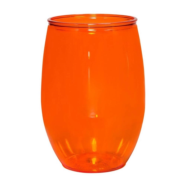 Translucent Orange color option for 16 Oz. Handy Stemless Wine Glass