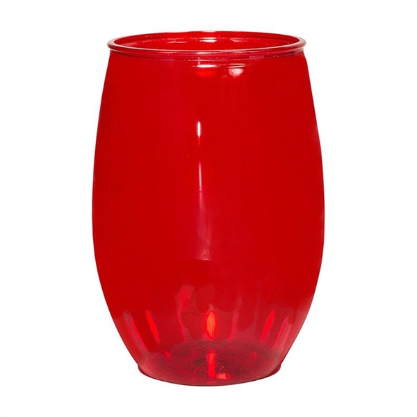 Translucent Red color option for 16 Oz. Handy Stemless Wine Glass