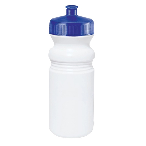 White-Blue color option for 20 Oz. Fitness Bottle