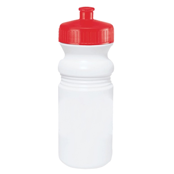 White-Red color option for 20 Oz. Fitness Bottle