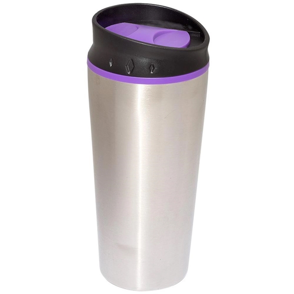Purple color option for 15 Oz. Stainless Steel Insulated Color Bloc Tumbler