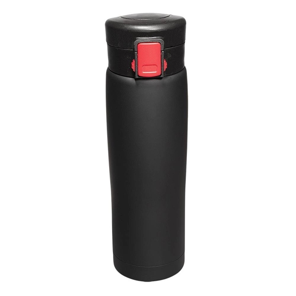 Black-Red color option for 16 Oz. Double Wall Vacuum Tumbler  Black