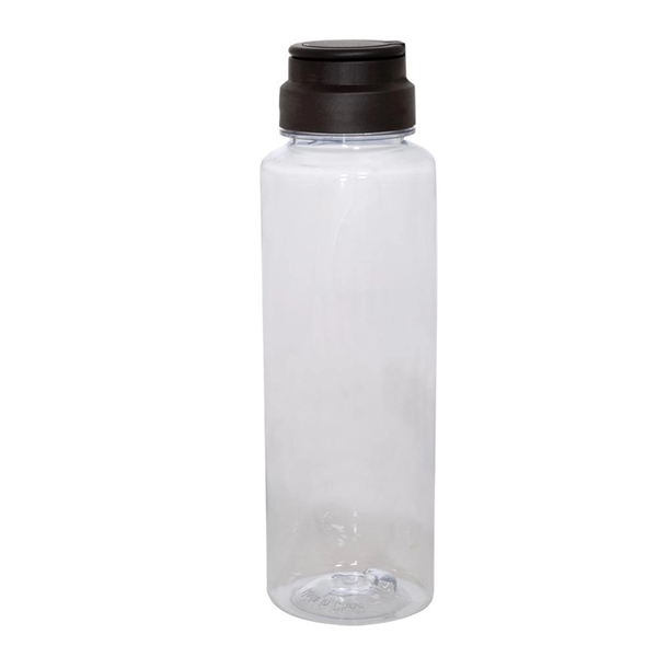 Black color option for 23 Oz. Custom Fun Run Water Bottle With Ring Attachment