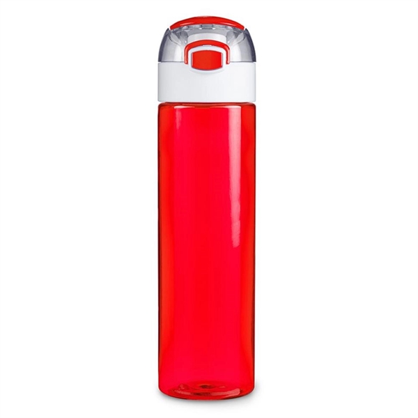 Translucent Red color option for 23 Oz. Durable Single Wall Fitness Bottle