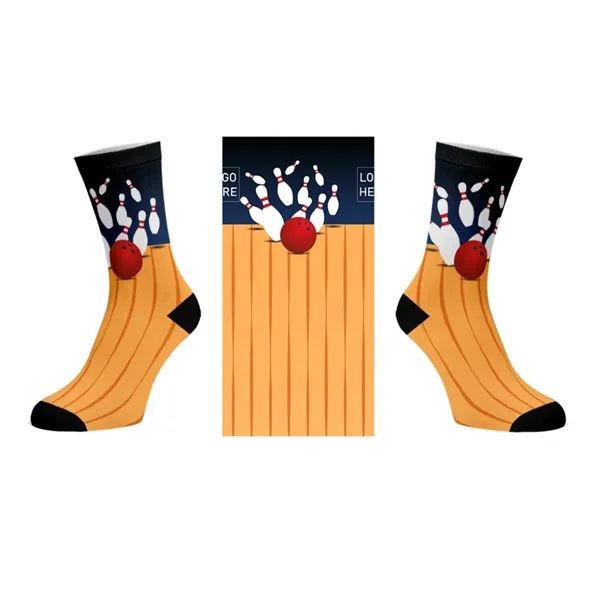 Multi Color color option for Athletic Crew Sock With Dtg Printing