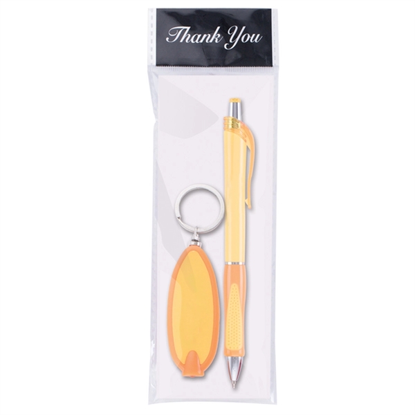 Yellow color option for Pen And Light Promotional Gift Set