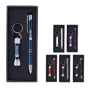Photo of Custom Tres Chic Pen With Chroma Led Flashlight Gift Set