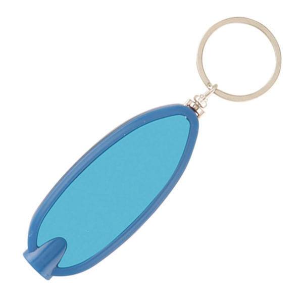 Blue color option for Key Chained Bright Oval Flashlight