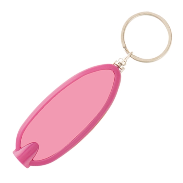 Pink color option for Key Chained Bright Oval Flashlight