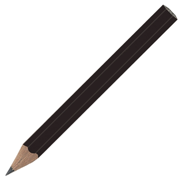 Black color option for Hex Shaped Golf Pencil