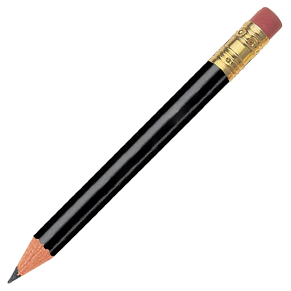 Black color option for Cylindrical Golf Pencil With Eraser
