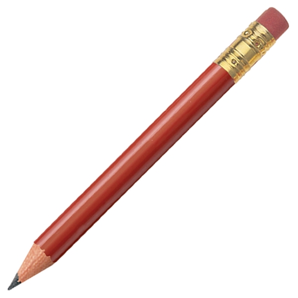 Red color option for Cylindrical Golf Pencil With Eraser