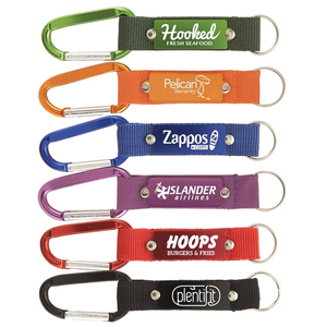 Photo of Strap Happy Keychain   Laser Engraved Key Tag With Carabiner