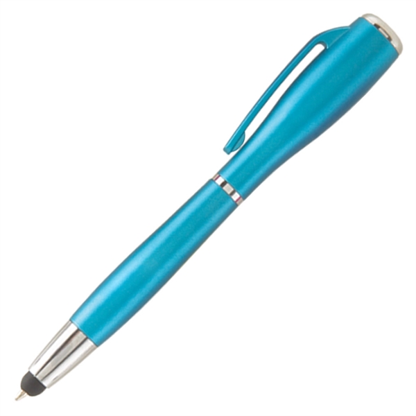 Blue color option for Nova Touch (Metallic) Stylus W/ Led Flashlight Pen