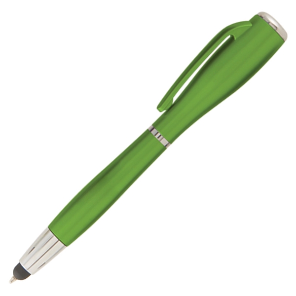 Green color option for Nova Touch (Metallic) Stylus W/ Led Flashlight Pen