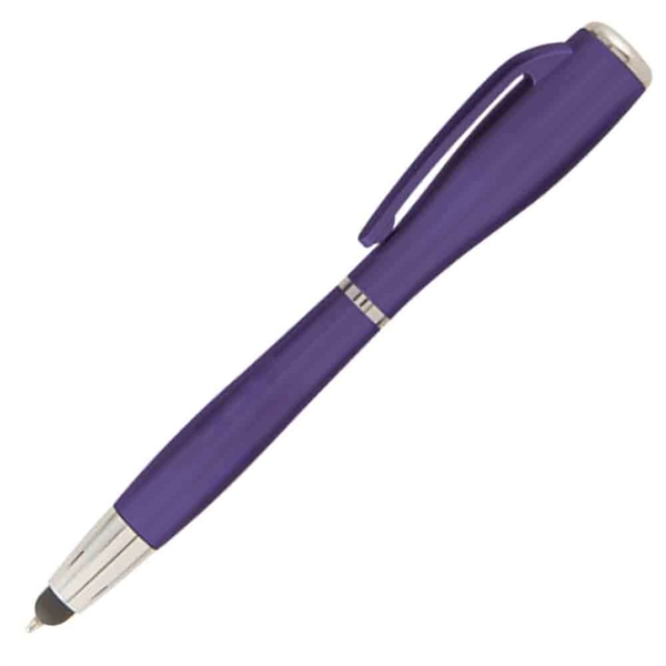 Purple color option for Nova Touch (Metallic) Stylus W/ Led Flashlight Pen