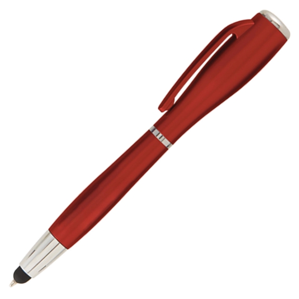 Red color option for Nova Touch (Metallic) Stylus W/ Led Flashlight Pen