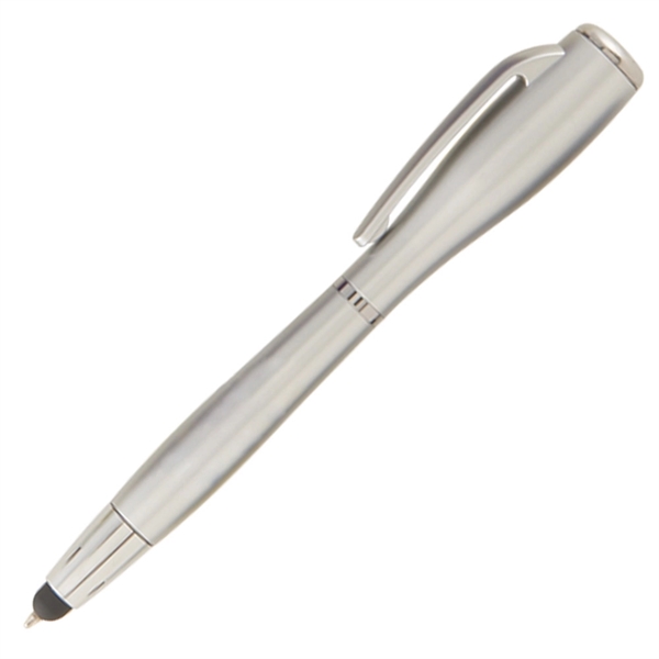 Silver color option for Nova Touch (Metallic) Stylus W/ Led Flashlight Pen