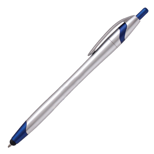 Silver-Blue color option for Classic Custom Stratus Medium Ballpoint Pen