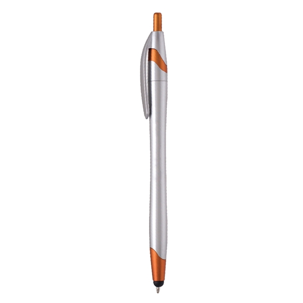 Silver-Orange color option for Classic Custom Stratus Medium Ballpoint Pen
