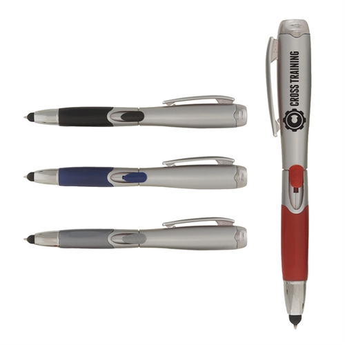 Main photo of Custom Scriptor Stylus Pen With Compact Led Flashlight