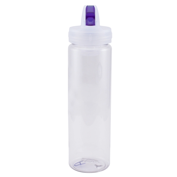 Clear-Translucent Purple color option for Durable 25 Oz. Water Bottle