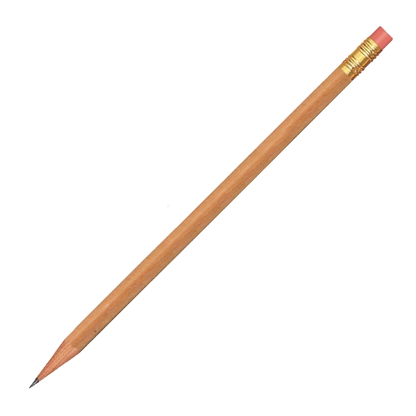 Natural Beige color option for Branded Hex Pencil With Pink Eraser