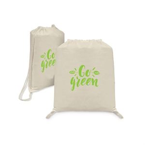 Photo of Natural Cotton Drawstring Backpack