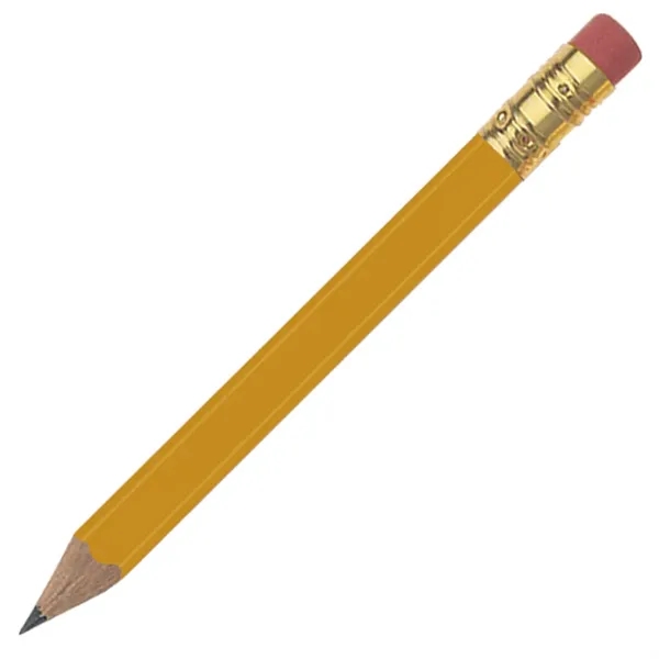 Dark Yellow color option for Hex Shaped Golf Pencil With Eraser