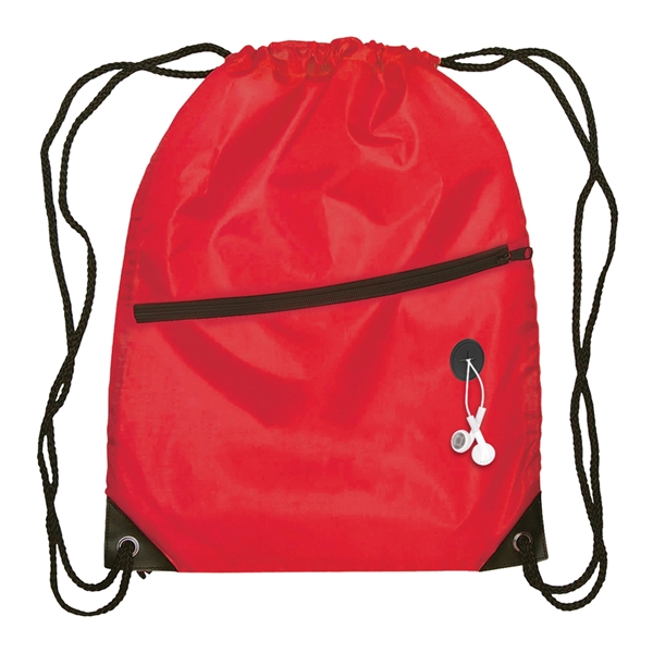 Red color option for Lightweight Drawstring Bag