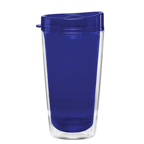 Blue color option for 16 Oz Condensation Free Tumbler For Silkscreen Imprinting