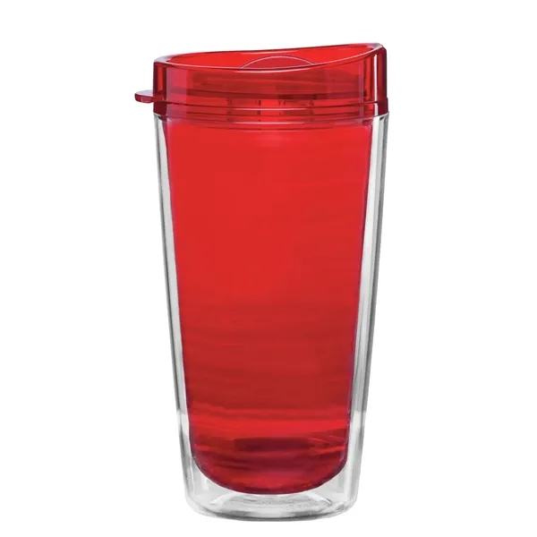 Red color option for 16 Oz Condensation Free Tumbler For Silkscreen Imprinting