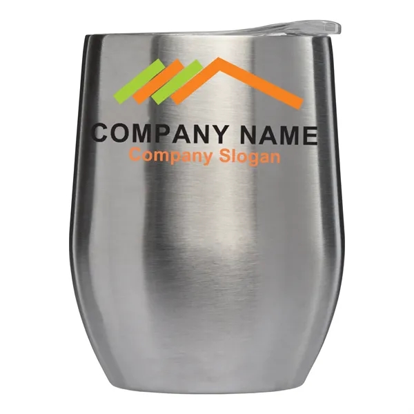 Chrome color option for 11 Oz. Double Wall Vacuum Insulated Wine Cup